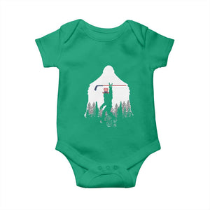 Bigfoot USA Ice Hockey 4th of July Baby Onesie Funny Sasquatch Patriotic American Flag TS14 Irish Green Print Your Wear