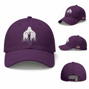 Bigfoot USA Ice Hockey 4th of July Baseball Cap Funny Sasquatch Patriotic American Flag TS14 Baseball Cap Universal Fit Purple Print Your Wear
