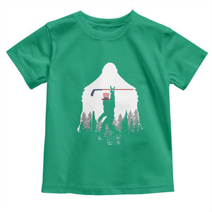 Bigfoot USA Ice Hockey 4th of July Toddler T Shirt Funny Sasquatch Patriotic American Flag TS14 Irish Green Print Your Wear