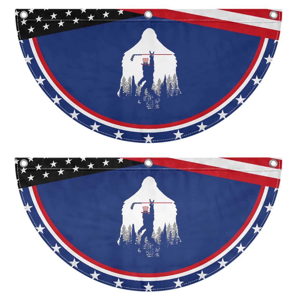 Bigfoot USA Ice Hockey 4th of July Patriotic Fan Flag Sasquatch American Flag 4th of July