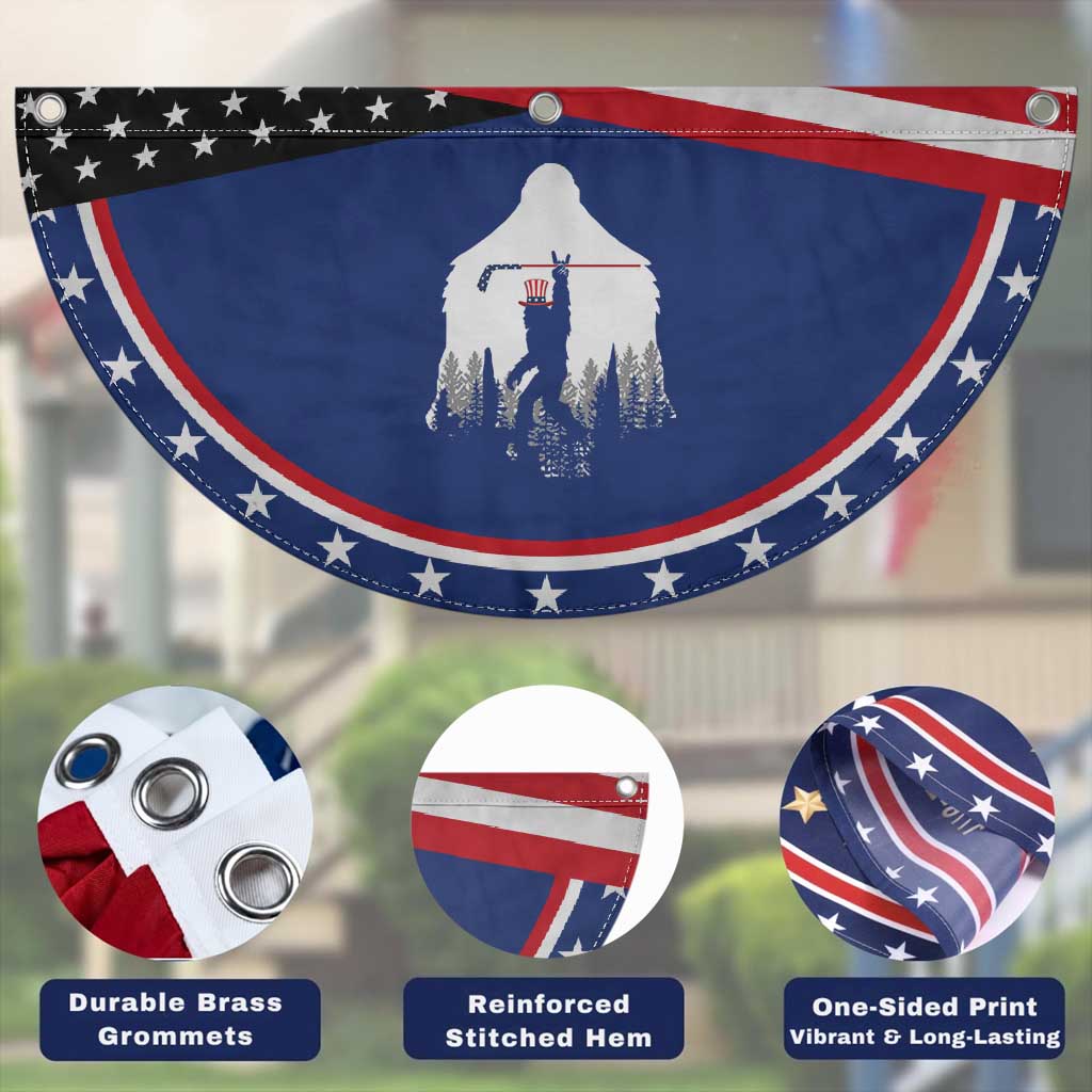 Bigfoot USA Ice Hockey 4th of July Patriotic Fan Flag Sasquatch American Flag 4th of July
