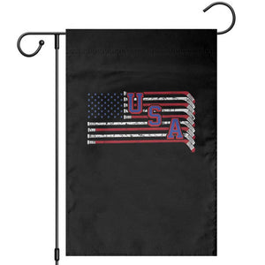Ice Hockey Sticks American Flag Garden Flag Patriotic Hockey Fan TS14 Black Print Your Wear