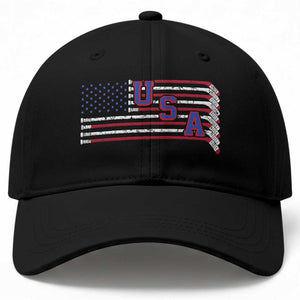 Ice Hockey Sticks American Flag Baseball Cap Patriotic Hockey Fan TS14 Print Your Wear
