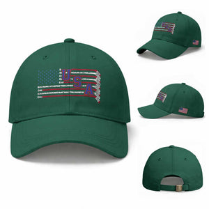 Ice Hockey Sticks American Flag Baseball Cap Patriotic Hockey Fan TS14 Baseball Cap Universal Fit Irish Green Print Your Wear