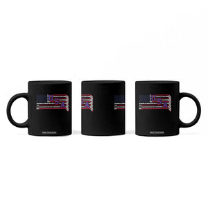 Ice Hockey Sticks American Flag Coffee Mug Patriotic Hockey Fan TS14 Print Your Wear