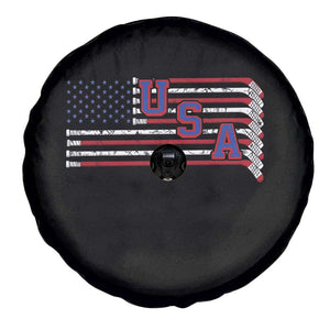 Ice Hockey Sticks American Flag Spare Tire Cover Patriotic Hockey Fan TS14 Print Your Wear