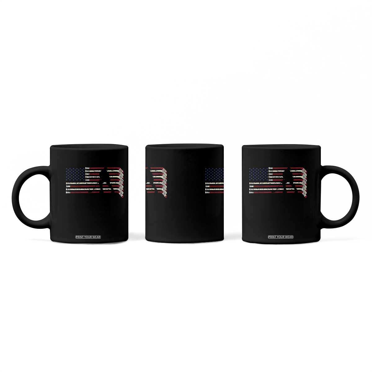 Patriotic Ice Hockey Sticks American Flag Coffee Mug TS14 Print Your Wear