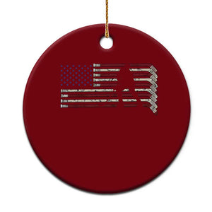 Patriotic Ice Hockey Sticks American Flag Ceramic Ornament TS14 1pc Red Print Your Wear