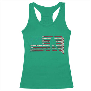 Patriotic Ice Hockey Sticks American Flag Racerback Tank Top TS14 Irish Green Print Your Wear