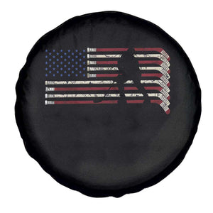 Patriotic Ice Hockey Sticks American Flag Spare Tire Cover TS14 Print Your Wear