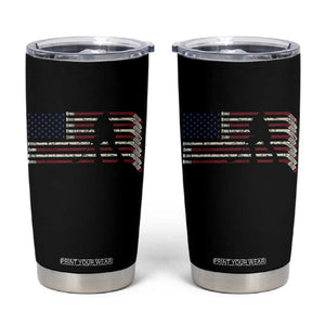 Patriotic Ice Hockey Sticks American Flag Tumbler Cup TS14 Black Print Your Wear