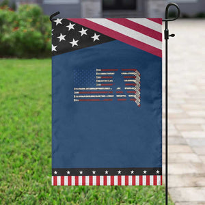 USA Ice Hockey Sticks American Flag Patriotic Garden Flag TS14 Classic Blue Black Print Your Wear