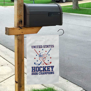 Hockey Champions 2026 Garden Flag Patriotic Ice Hockey Fan TS14 Print Your Wear