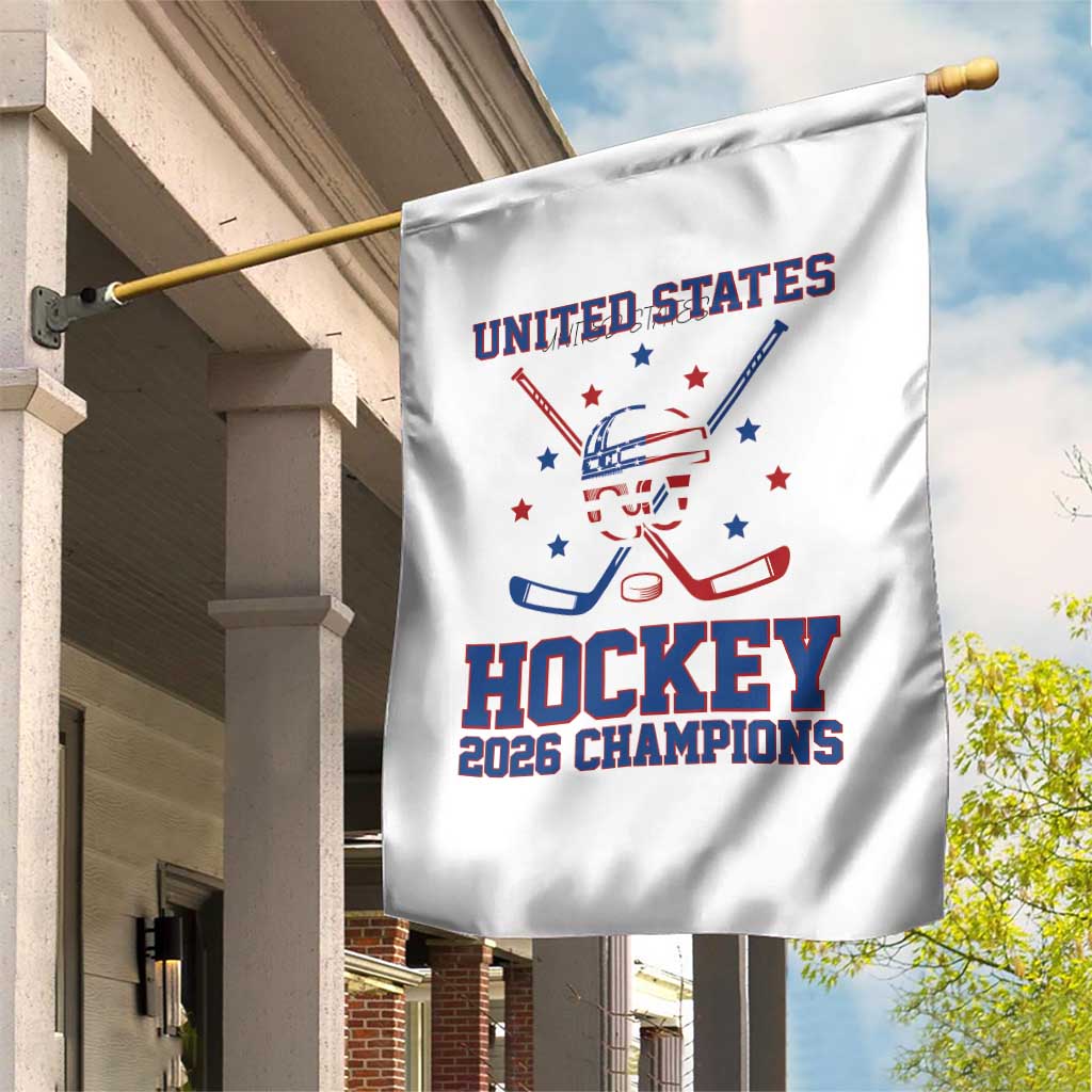 Hockey Champions 2026 Garden Flag Patriotic Ice Hockey Fan TS14 Print Your Wear