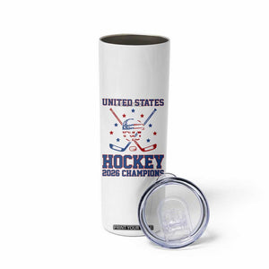 Hockey Champions 2026 Skinny Tumbler Patriotic Ice Hockey Fan TS14 Print Your Wear