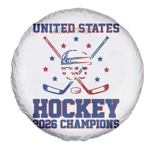 Hockey Champions 2026 Spare Tire Cover Patriotic Ice Hockey Fan TS14 Print Your Wear
