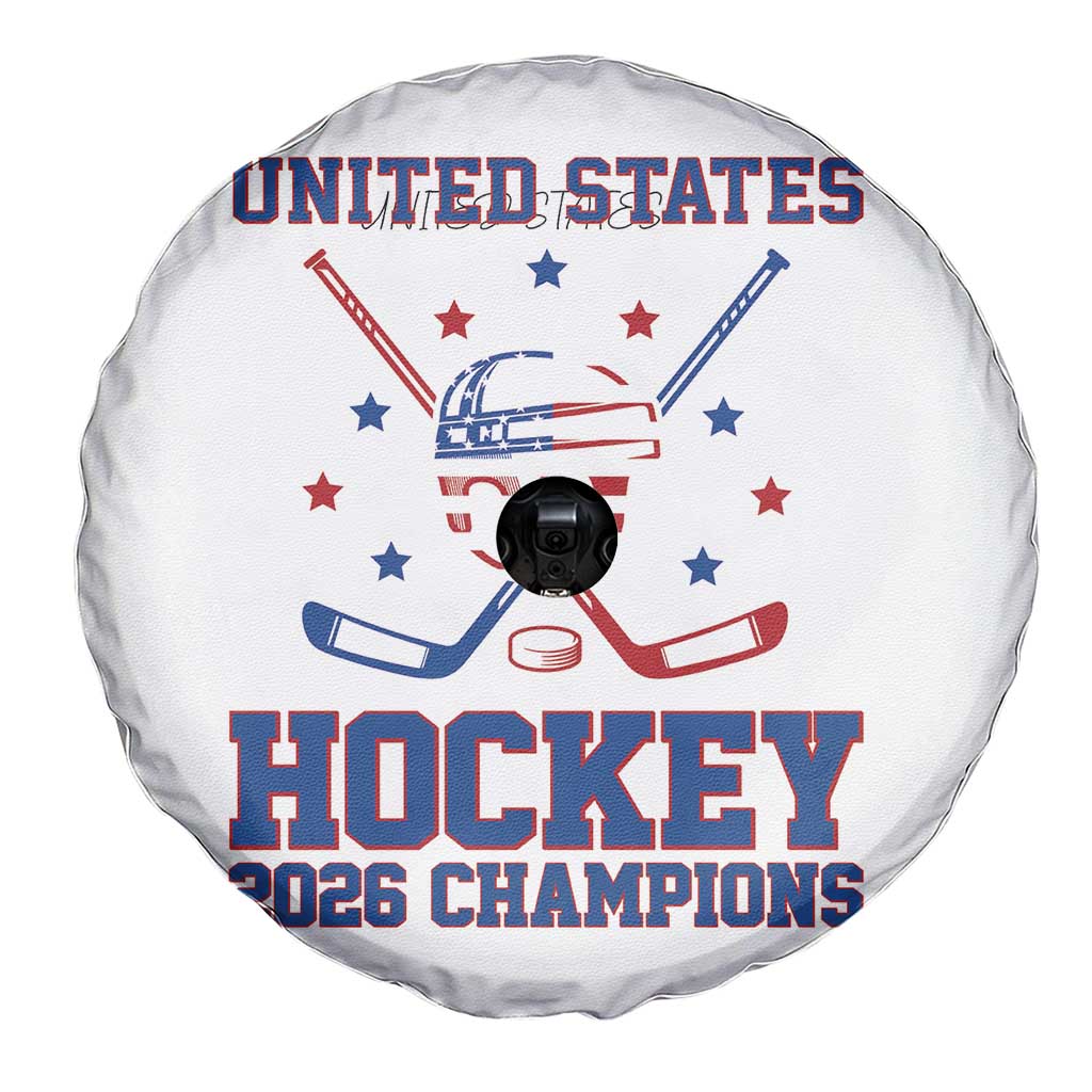 Hockey Champions 2026 Spare Tire Cover Patriotic Ice Hockey Fan TS14 Print Your Wear
