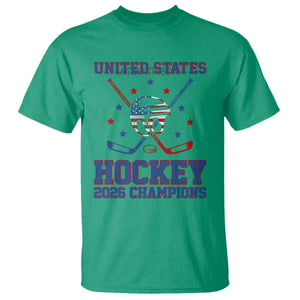 Hockey Champions 2026 T Shirt Patriotic Ice Hockey Fan TS14 Irish Green Print Your Wear