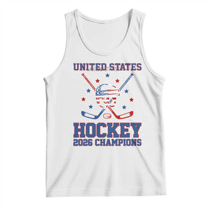 Hockey Champions 2026 Tank Top Patriotic Ice Hockey Fan TS14 White Print Your Wear