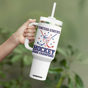 Hockey Champions 2026 Tumbler With Handle Patriotic Ice Hockey Fan TS14 Print Your Wear