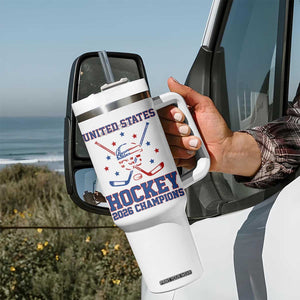 Hockey Champions 2026 Tumbler With Handle Patriotic Ice Hockey Fan TS14 Print Your Wear