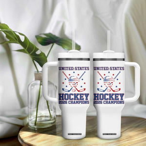 Hockey Champions 2026 Tumbler With Handle Patriotic Ice Hockey Fan TS14 Print Your Wear
