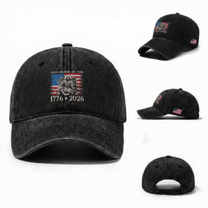 250 Years Faith and Freedom Christian Washed Cotton Baseball Cap Jesus Hockey Player 4th of July American Flag TS14 Washed Cap Universal Fit Black Print Your Wear