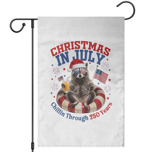 Raccoon 250th Anniversary Garden Flag Christmas in July