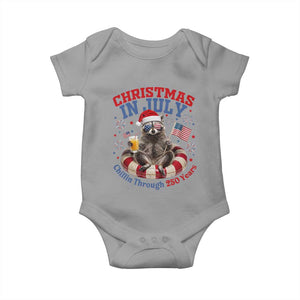 Raccoon 250th Anniversary Baby Onesie Christmas in July