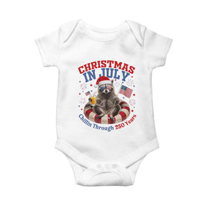 Raccoon 250th Anniversary Baby Onesie Christmas in July