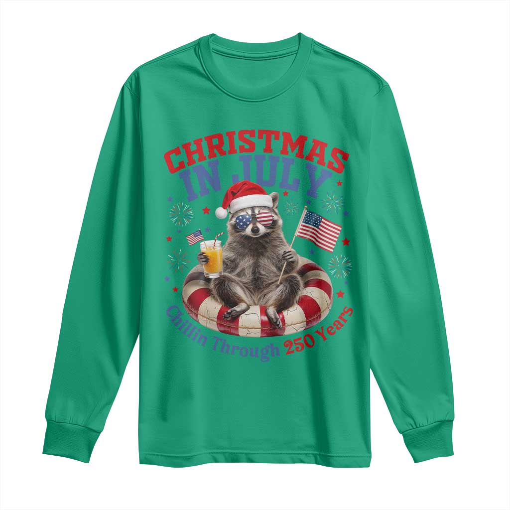 Raccoon 250th Anniversary Long Sleeve Shirt Christmas in July