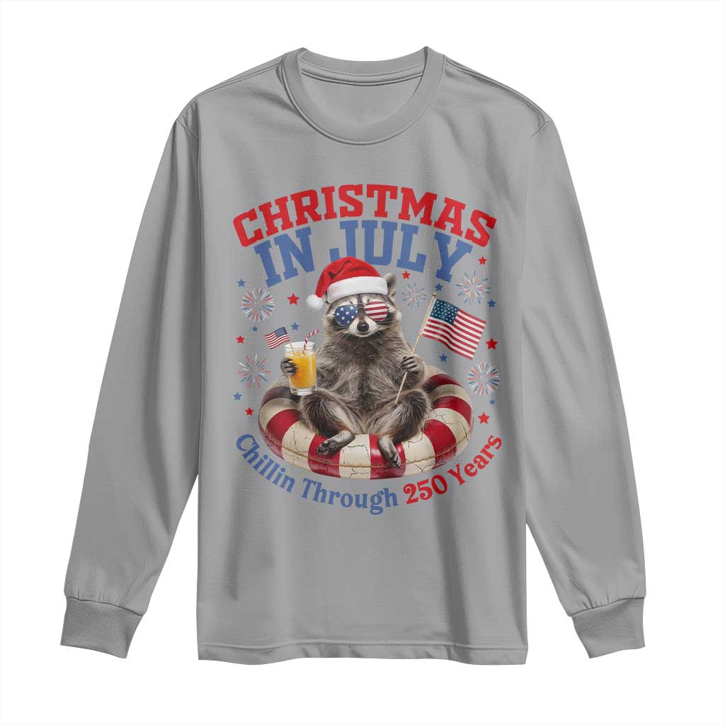 Raccoon 250th Anniversary Long Sleeve Shirt Christmas in July
