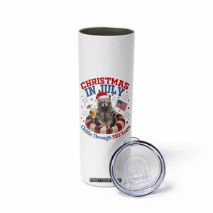 Raccoon 250th Anniversary Skinny Tumbler Christmas in July