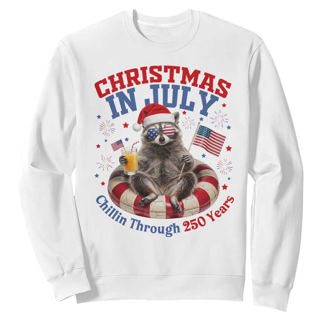 Raccoon 250th Anniversary Sweatshirt Christmas in July