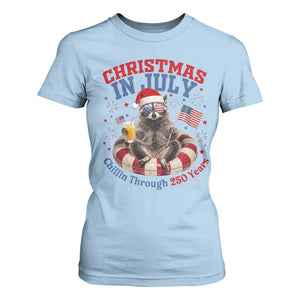 Raccoon 250th Anniversary T Shirt For Women Christmas in July