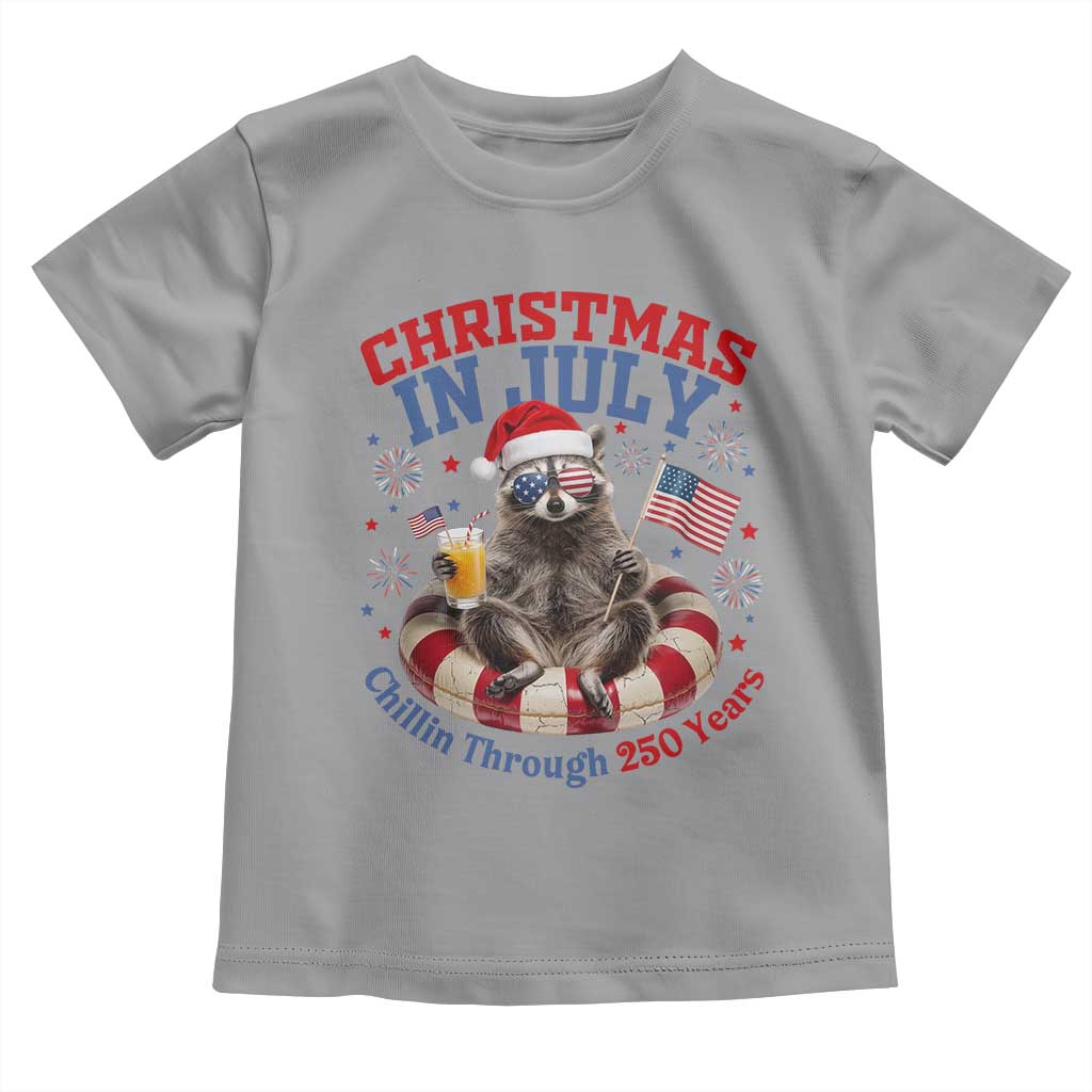 Raccoon 250th Anniversary Toddler T Shirt Christmas in July