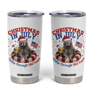 Raccoon 250th Anniversary Tumbler Cup Christmas in July