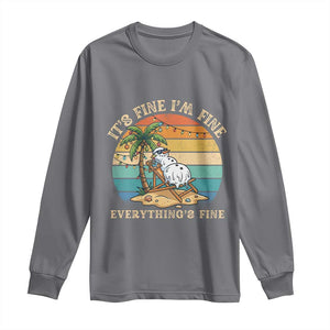 Snowman in july Long Sleeve Shirt Hawaian Beach Vacation Christmas in July