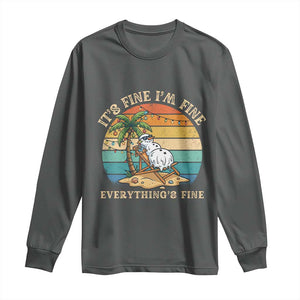 Snowman in july Long Sleeve Shirt Hawaian Beach Vacation Christmas in July