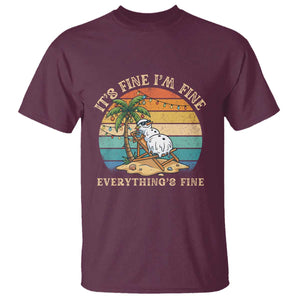 Snowman in july T Shirt Hawaian Beach Vacation Christmas in July