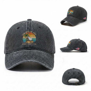 Snowman in july Washed Cotton Baseball Cap Hawaian Beach Vacation Christmas in July
