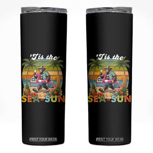 Hawaiian Bigfoot Christmas In July Skinny Tumbler Tis The Sea-Sun TS14 Black Print Your Wear