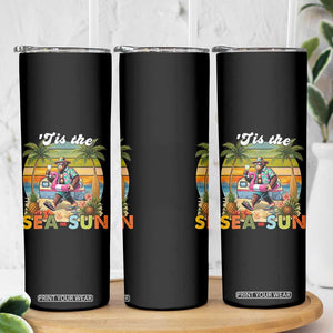 Hawaiian Bigfoot Christmas In July Skinny Tumbler Tis The Sea-Sun TS14 Print Your Wear