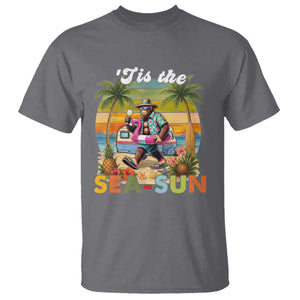 Hawaiian Bigfoot Christmas In July T Shirt Tis The Sea-Sun