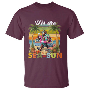 Hawaiian Bigfoot Christmas In July T Shirt Tis The Sea-Sun