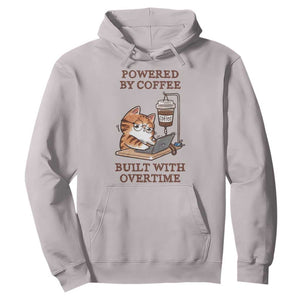 Funny Cat Drinking Coffee Hoodie I Dont Care What Day It Is Its Early I Want Coffee TS14 Ice Gray Print Your Wear
