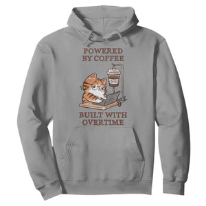Funny Cat Drinking Coffee Hoodie I Dont Care What Day It Is Its Early I Want Coffee TS14 Sport Gray Print Your Wear