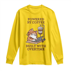 Funny Cat Drinking Coffee Long Sleeve Shirt I Dont Care What Day It Is Its Early I Want Coffee TS14 Daisy Print Your Wear