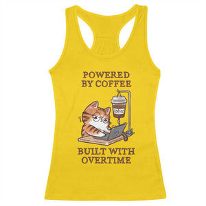 Funny Cat Drinking Coffee Racerback Tank Top I Dont Care What Day It Is Its Early I Want Coffee TS14 Daisy Print Your Wear