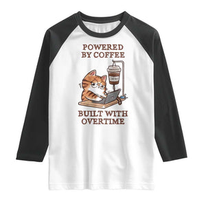 Funny Cat Drinking Coffee Raglan Shirt I Dont Care What Day It Is Its Early I Want Coffee TS14 White Black Print Your Wear